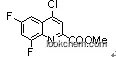 Molecular Structure of 887589-39-1 (methyl4-chloro-6,8-difluoroquinoline-2-carboxylate)